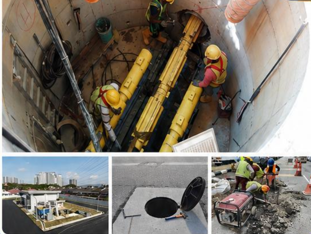Sewerage network and treatment plant works